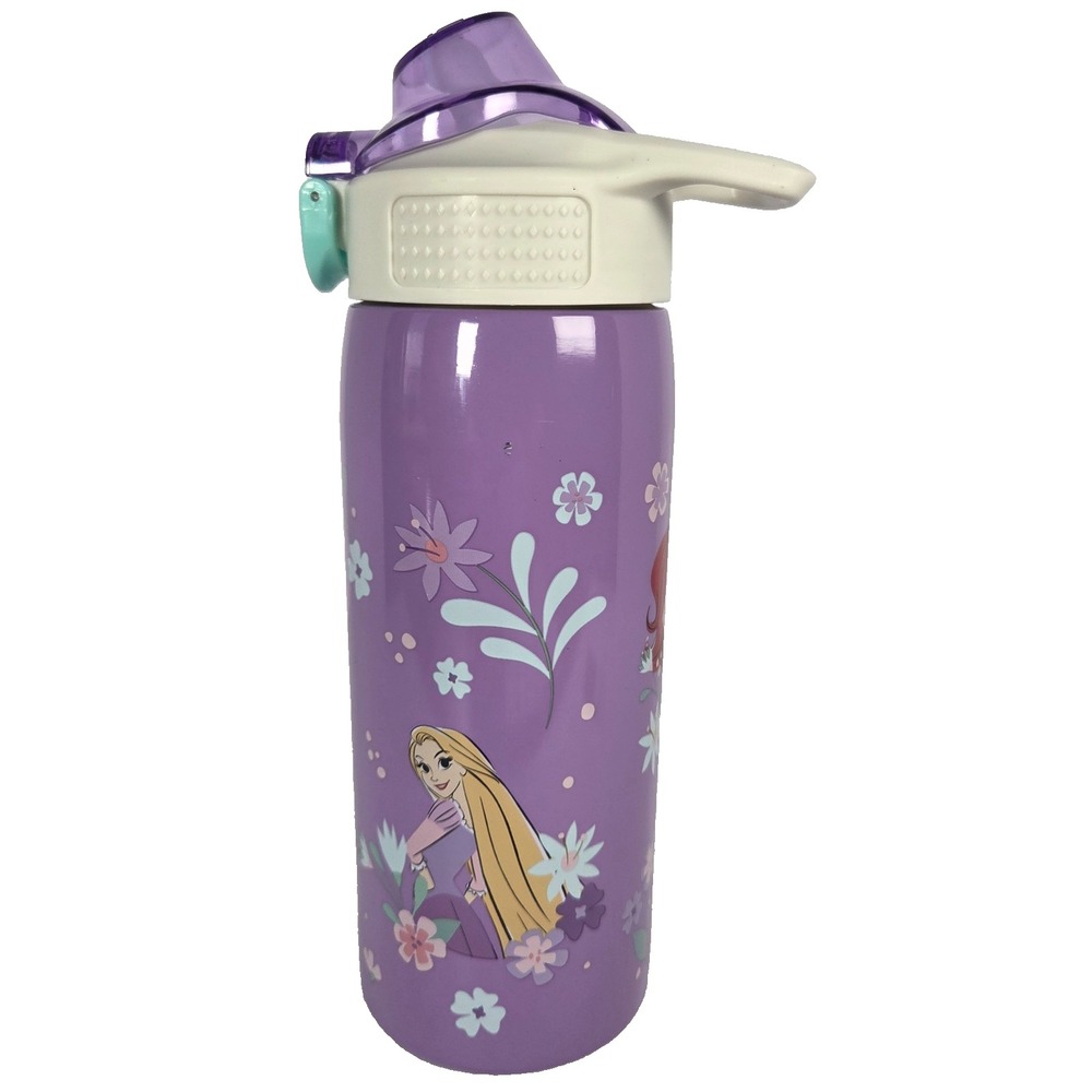 Zak Designs Disney Princess Rapunzel 19 oz Water Bottle Vacuum Insulated Purple